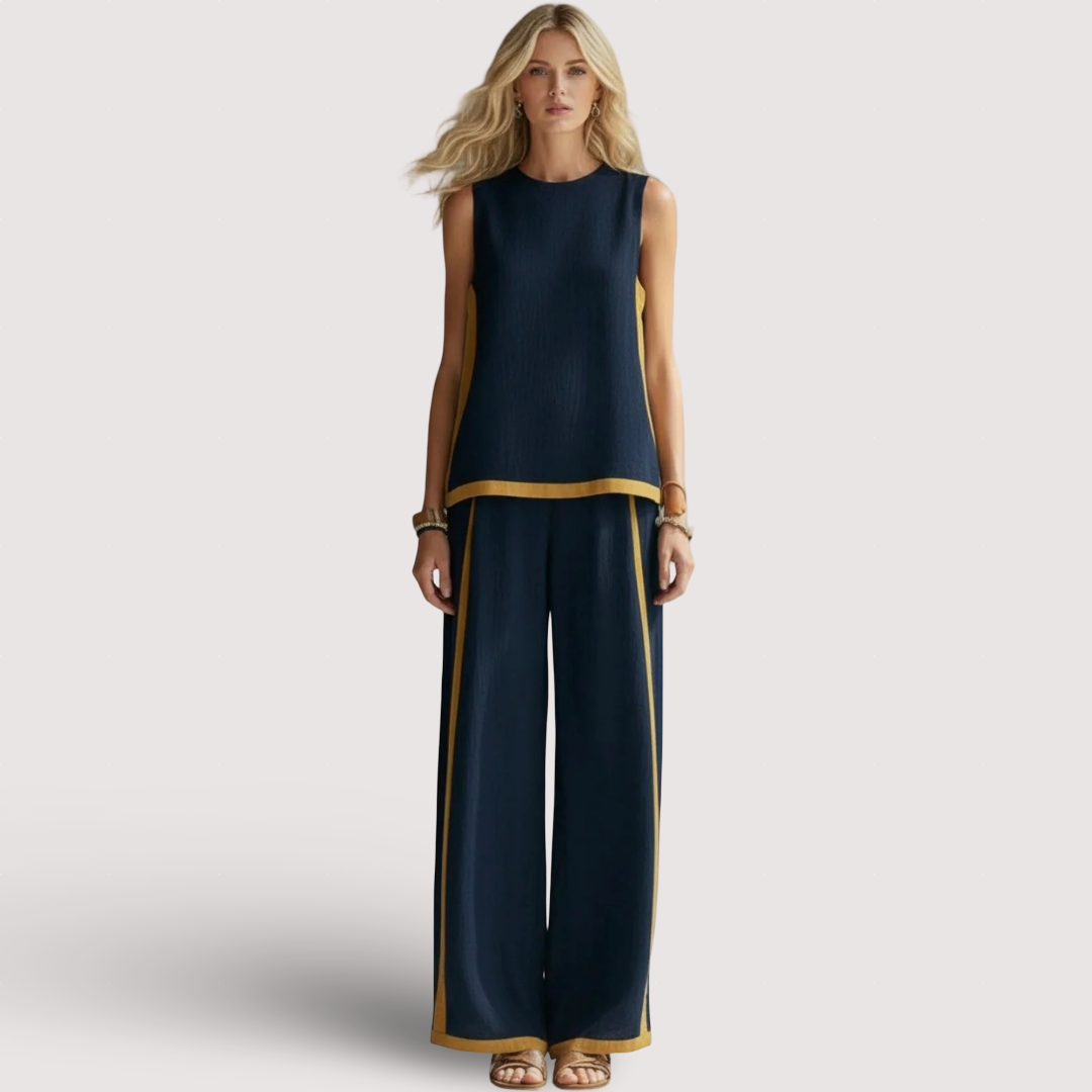 Leila | Elegantní set z bavlny a lnu