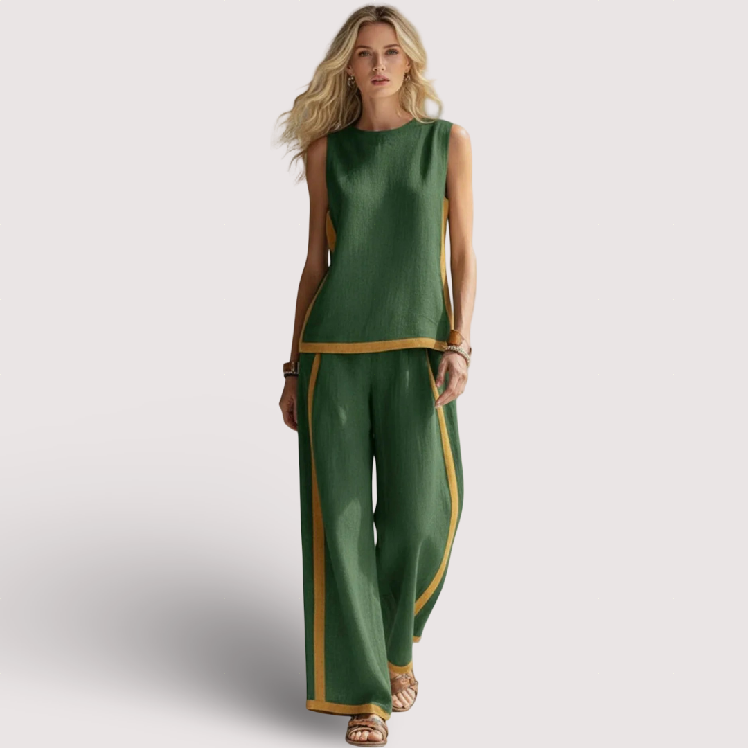 Leila | Elegantní set z bavlny a lnu