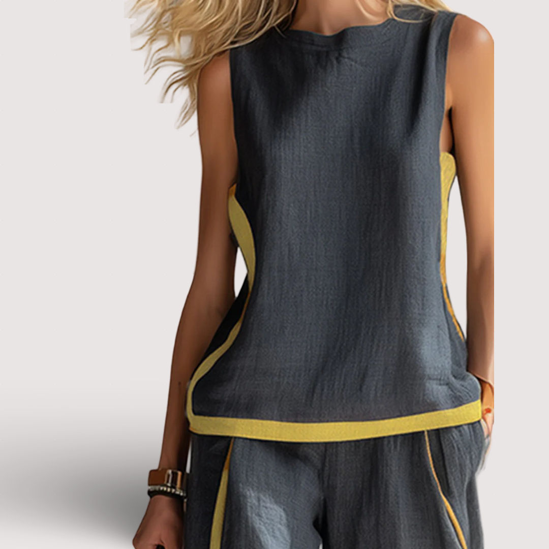 Leila | Elegantní set z bavlny a lnu