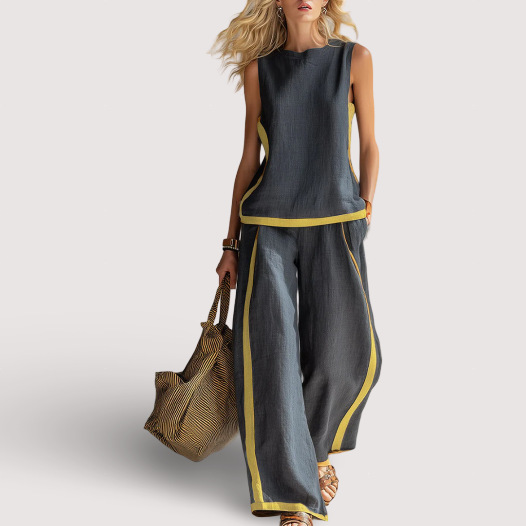 Leila | Elegantní set z bavlny a lnu