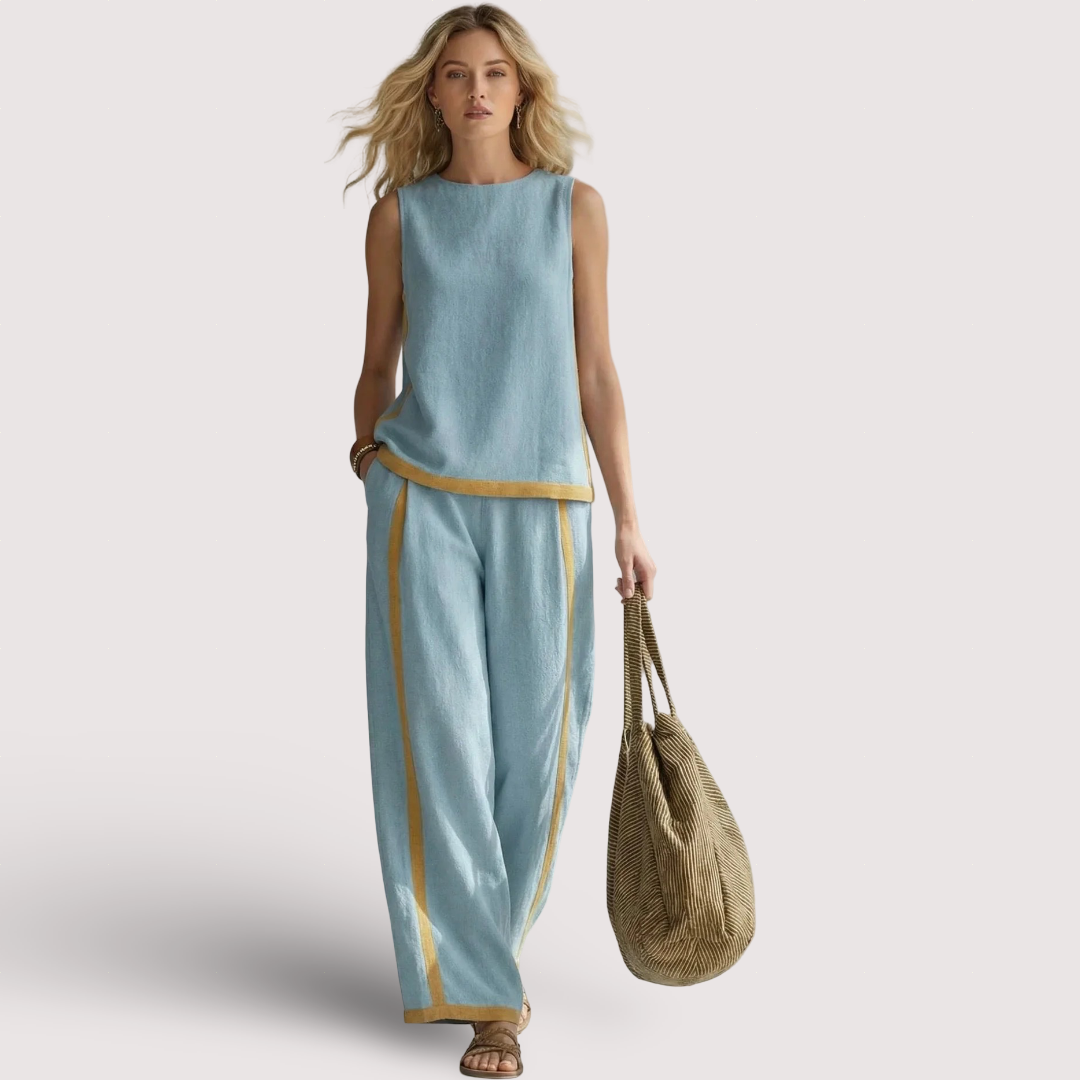 Leila | Elegantní set z bavlny a lnu